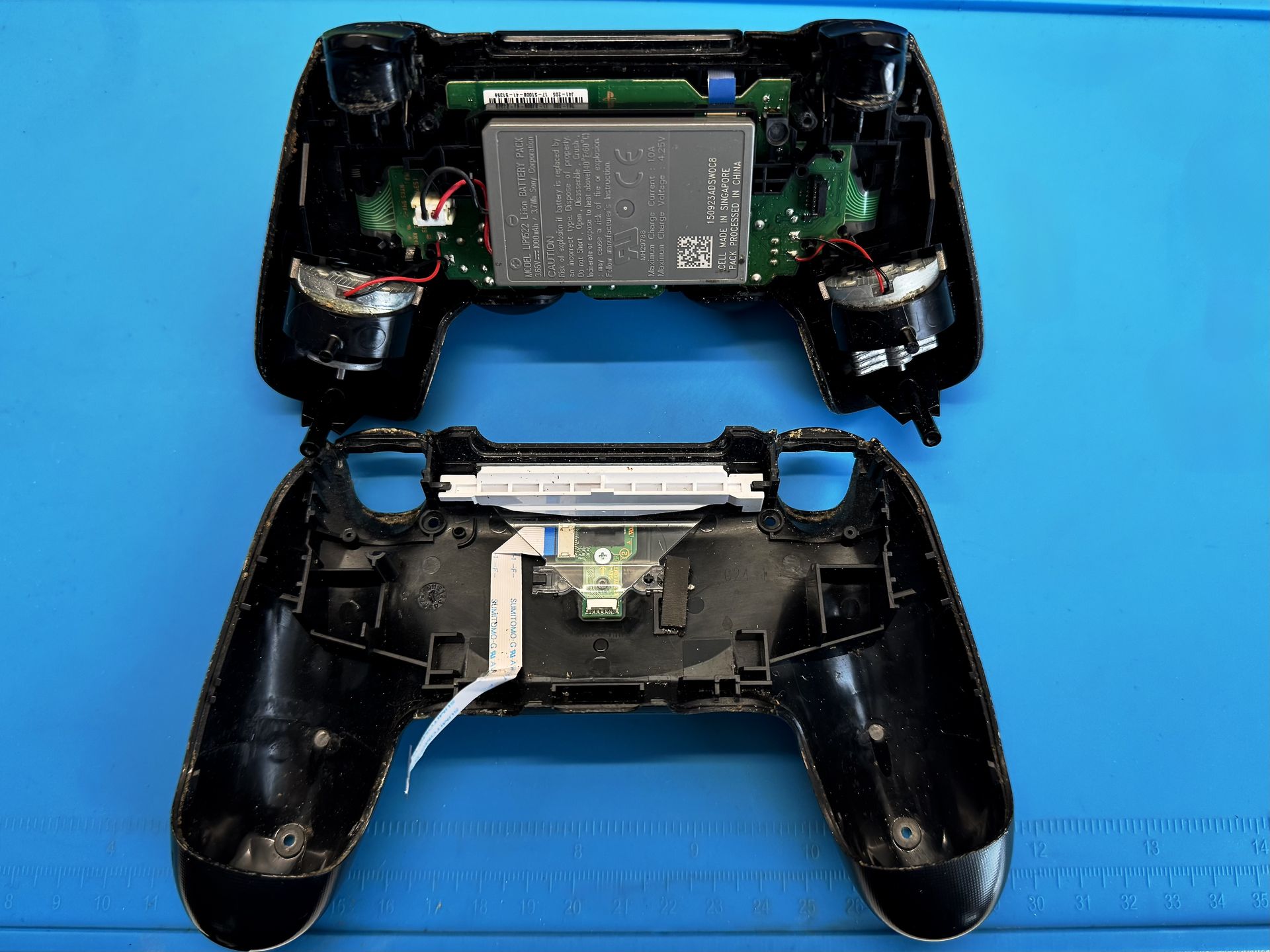 Opened PS4 controller, immediately after opening