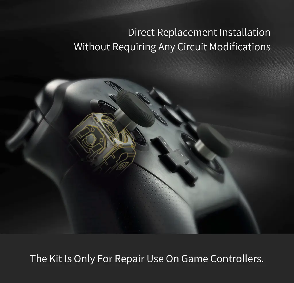 GuliKit TMR - see through installation - Nintendo Switch Pro