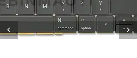 Keyboard US for MacBook Pro 13" A1708
