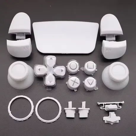 Button Set White for PS5 Dualsense Controller